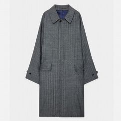 marka マーカ ウールサージ ワッシャータンブラー ラグランスリーブコート ヘリンボン グレー|M|BRAND