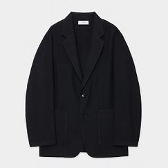 マーカ ウールサージ ワッシャータンブラー ストロールアラウンドジャケット ブラック |M|BRAND