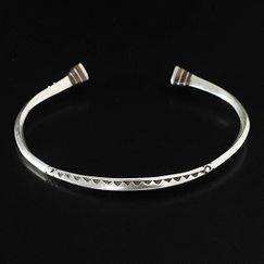 TOUAREG SILVER JEWELRY トゥアレグ シルバー ジュエリー シルバーバングル EBONY TRIANGLE シルバー|T|BRAND