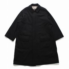 INTERIM インテリム ブラッシュド フェルテッド ウール トリコロール チェック ライニング デッドストック ハイパービッグ ハンティング オーバーコート|I|BRAND