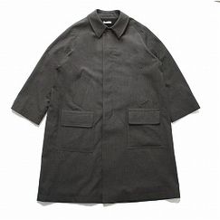 INTERIM インテリム ミリタリー ウールサージ ハイパービッグ ハンティング オーバーコート DUST GRAY |I|BRAND