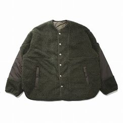 Cape HEIGHTS×TAION ケープハイツ×タイオン ダウンブルゾン リバーシブル KINSELLA キルティング×フリース オリーブ|C|BRAND