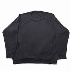 capertica カペルチカ スーパー140s ウォッシャブルウール ポケット付き スウェット トレーナー MW_Jersey CARBONGRAY |C|BRAND