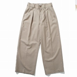 amne アンヌ gabardine whales ホエール ワンプリーツ ワイド