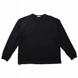 INTERIM インテリム シルク コットン ジャージー デッドストック ファブリック ロングスリーブ Tシャツ SILK COTTON JERSEY DEADSTOCK FABRIC LS TEE