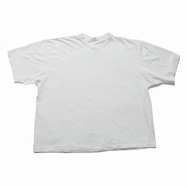 INTERIM インテリム シーアイランド トンプキン ループ ジャージー ハイパービッグ バインダーネック チューブ Tシャツ ホワイト