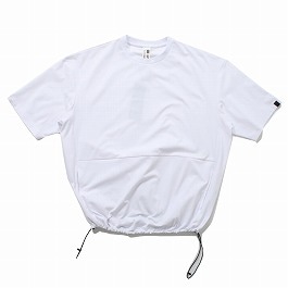 +phenix プラスフェニックス DRAWSTRING SHORT SLEEVE TEE 吸水速乾性 UVカット ドローストリング ショートスリーブ Tシャツ ホワイト