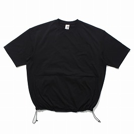 +phenix プラスフェニックス DRAWSTRING SHORT SLEEVE TEE ドローストリング ショートスリーブ Tシャツ ブラック