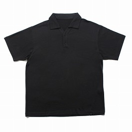 capertica カペルチカ スーパー140S ウオッシャブル ウール ポロシャツ DARKNESS