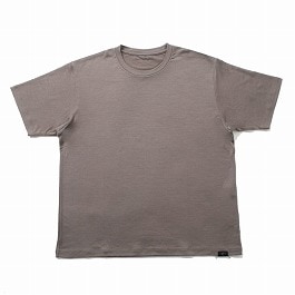 CAPERTICA カペルチカ ウールTシャツ Super140s ウオッシャブルウール CHESTNUT ベージュ系