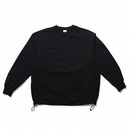 +phenix プラスフェニックス DRAWSTRING LONG SLEEVE TEE ドローストリングロングスリーブTシャツブラック