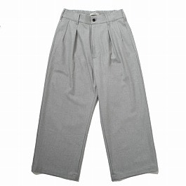 amne アンヌ WARM GABARDINE wide slacks ウォームギャバジン ワイド スラックス ヘザー