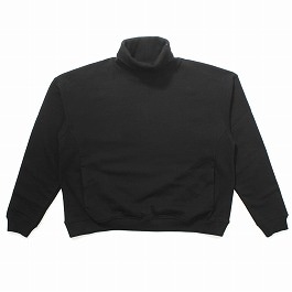 amne アンヌ FRENCH TERRY bottie turtle タートル 裏毛スウェット ブラック