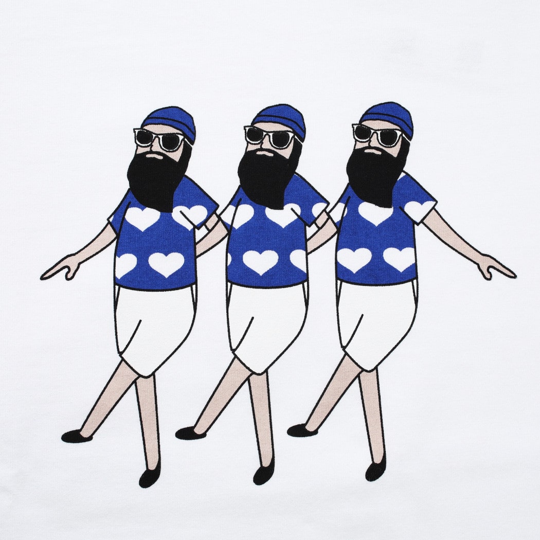 FUN Up Necessary modemdesign ファン おじさん ハート Tシャツ