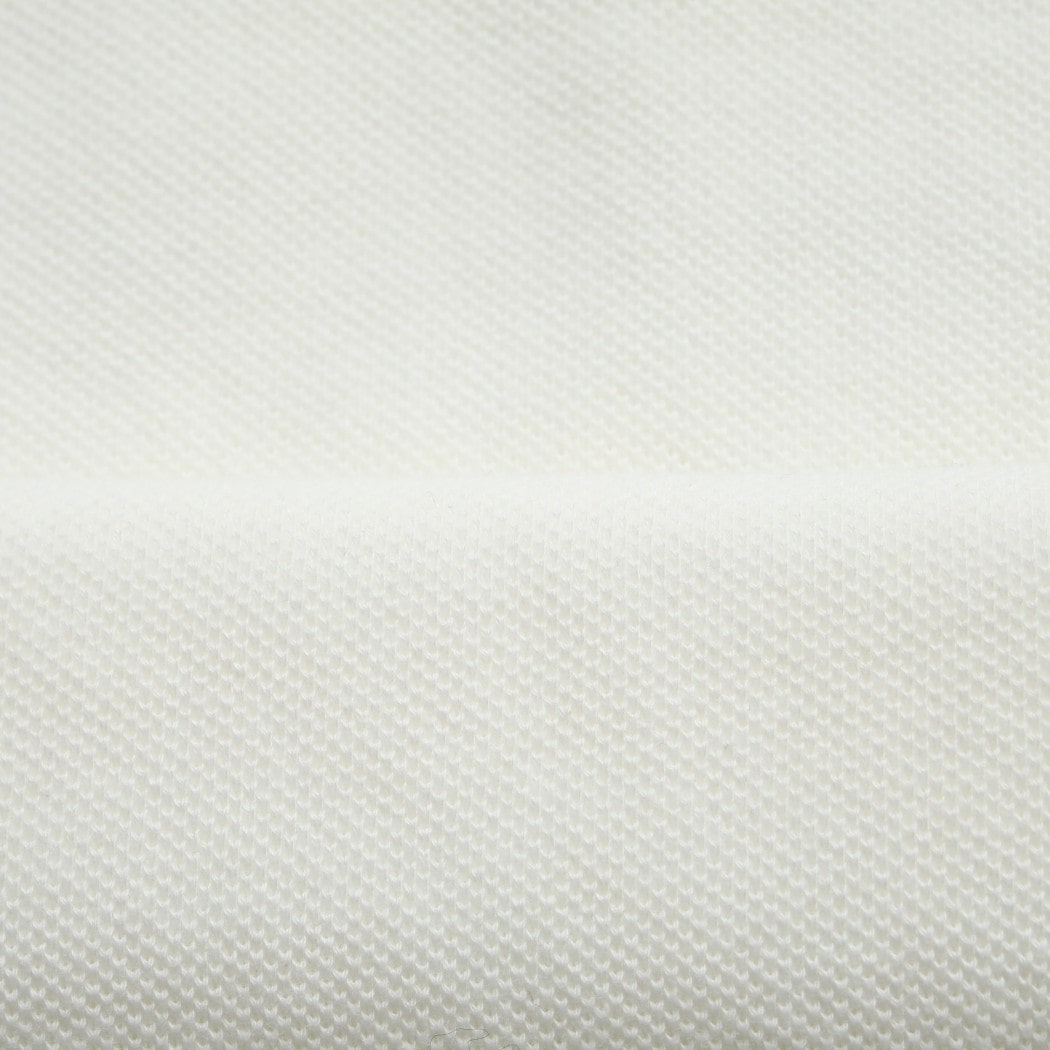 SCYE BASICS サイベーシックス 鹿の子 ポロシャツ ウオッシュド Cotton Pique Polo Shirt オフホワイト
