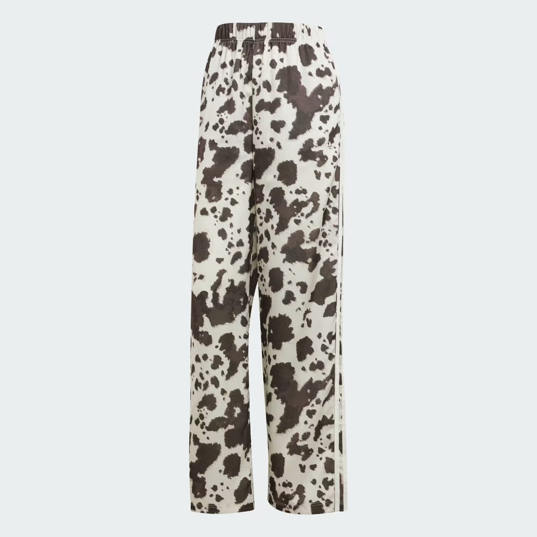 adidas torackpants アディダス オリジナルス サテン ワイドレッグ パンツ マルチカラー オフホワイト