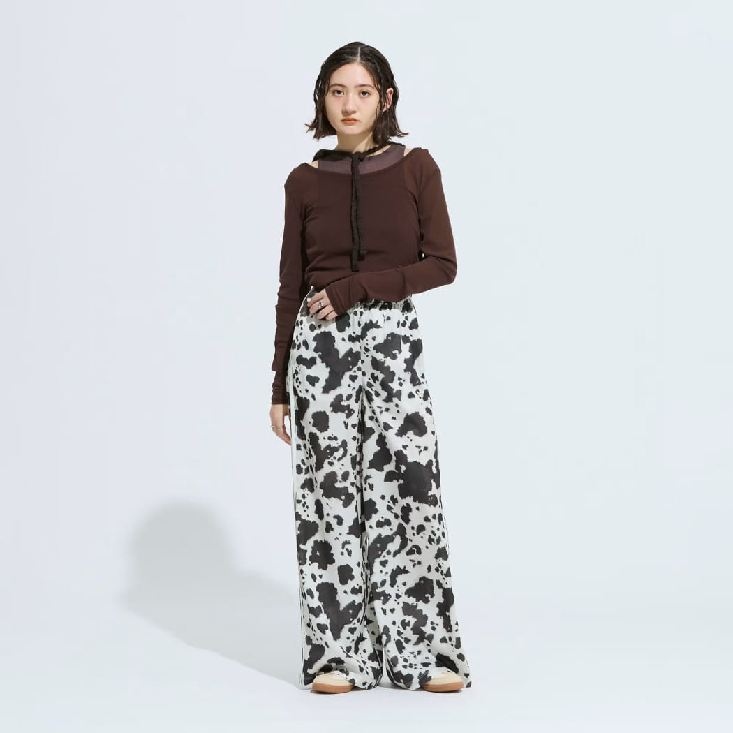 adidas torackpants アディダス オリジナルス サテン ワイドレッグ
