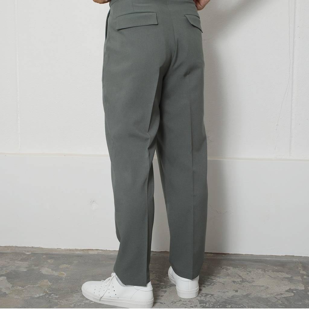 ATHA アタ ウールパンツ HIGH DENSITY WOOL-LIKE TAPERED EASY TROUSERES