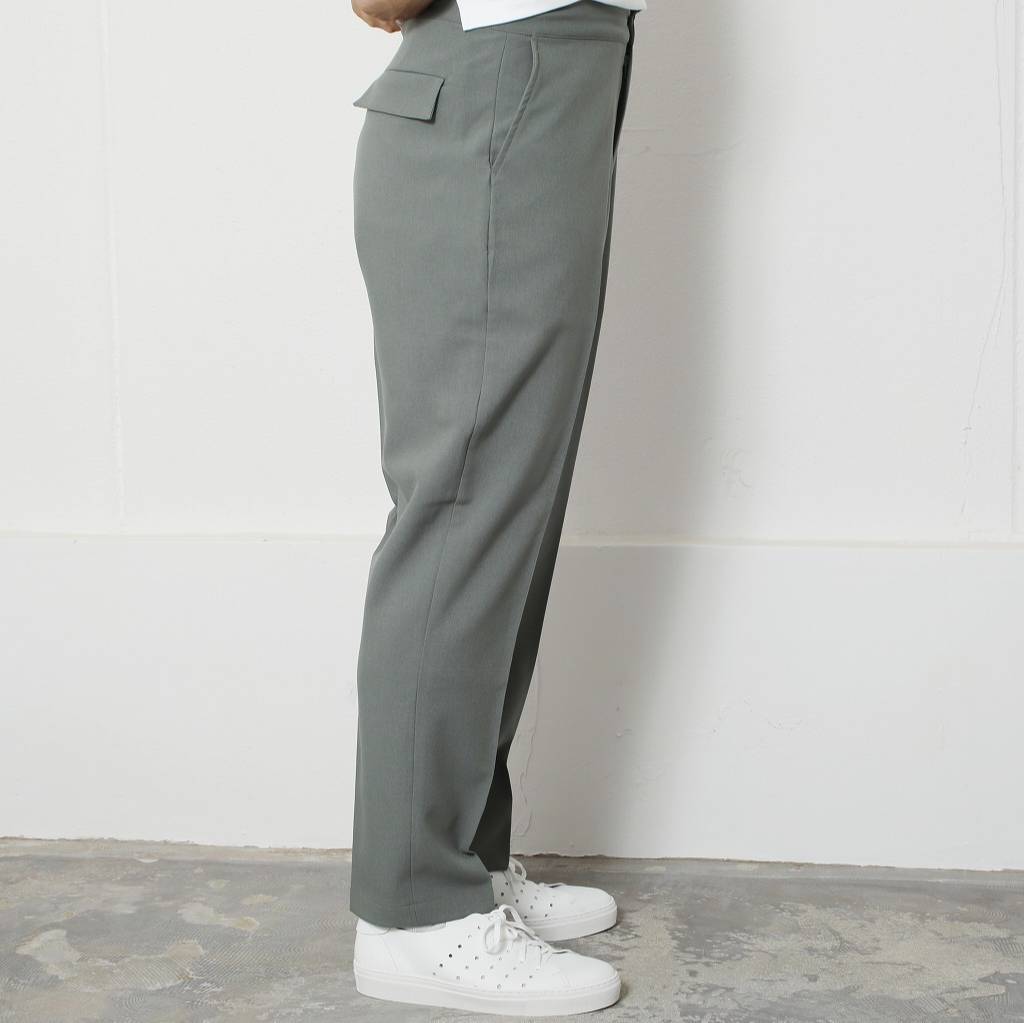 ATHA アタ ウールパンツ HIGH DENSITY WOOL-LIKE TAPERED EASY TROUSERES
