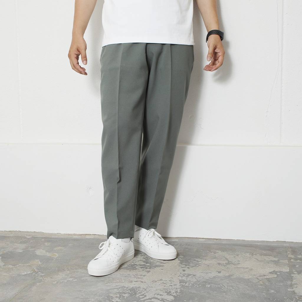ATHA アタ ウールパンツ HIGH DENSITY WOOL-LIKE TAPERED EASY TROUSERES