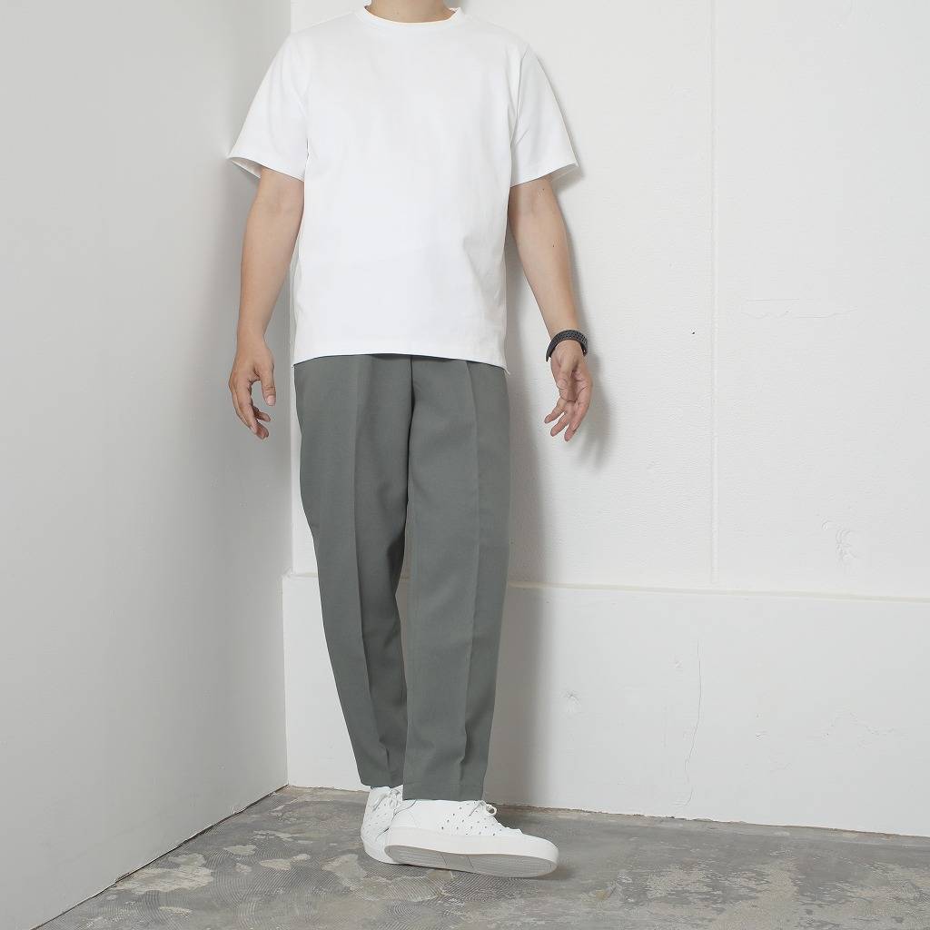 ATHA アタ ウールパンツ HIGH DENSITY WOOL-LIKE TAPERED EASY TROUSERES