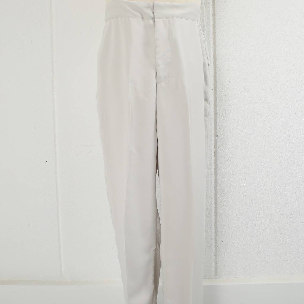 ATHA アタ サテン イージートラウザーズ ユニセックス SATIN STRAIGHT EASY TROUSERS ライトグレー