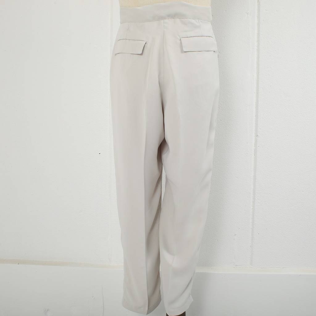 ATHA アタ サテン イージートラウザーズ ユニセックス SATIN STRAIGHT EASY TROUSERS ライトグレー
