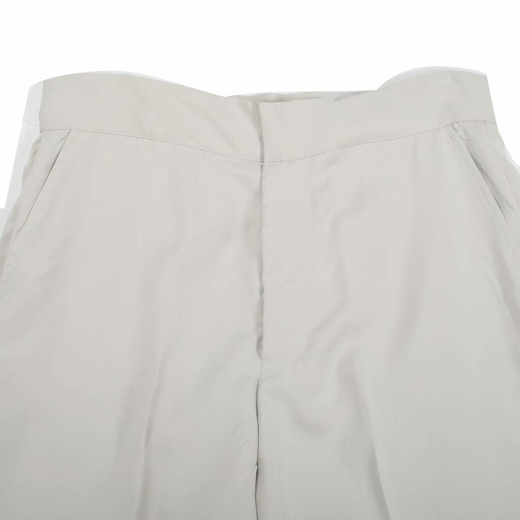 ATHA アタ サテン イージートラウザーズ ユニセックス SATIN STRAIGHT EASY TROUSERS ライトグレー