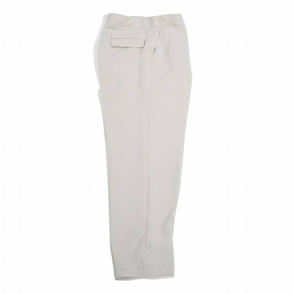ATHA アタ サテン イージートラウザーズ ユニセックス SATIN STRAIGHT EASY TROUSERS ライトグレー