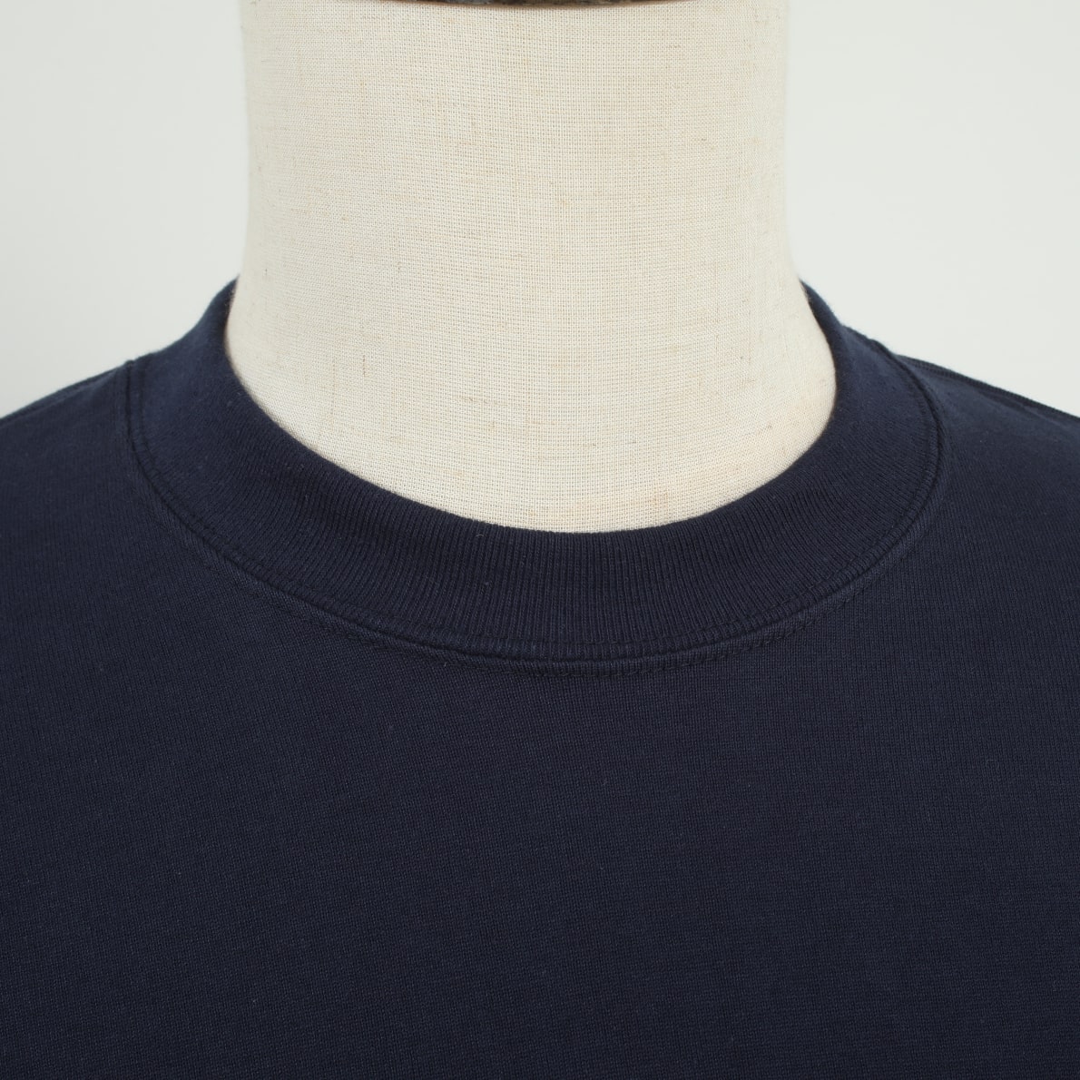 サイベーシックス Scye BASICS Tシャツ ワッペン刺繍 30/2 Cotton Tubular Tee ネイビー