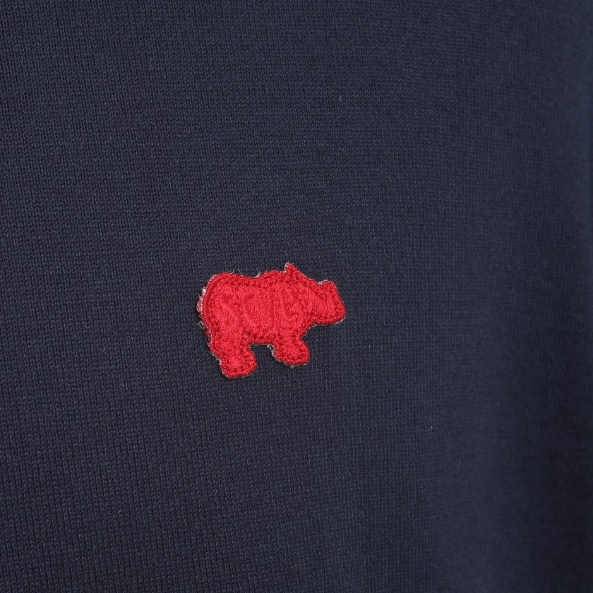 サイベーシックス Scye BASICS Tシャツ ワッペン刺繍 30/2 Cotton Tubular Tee ネイビー