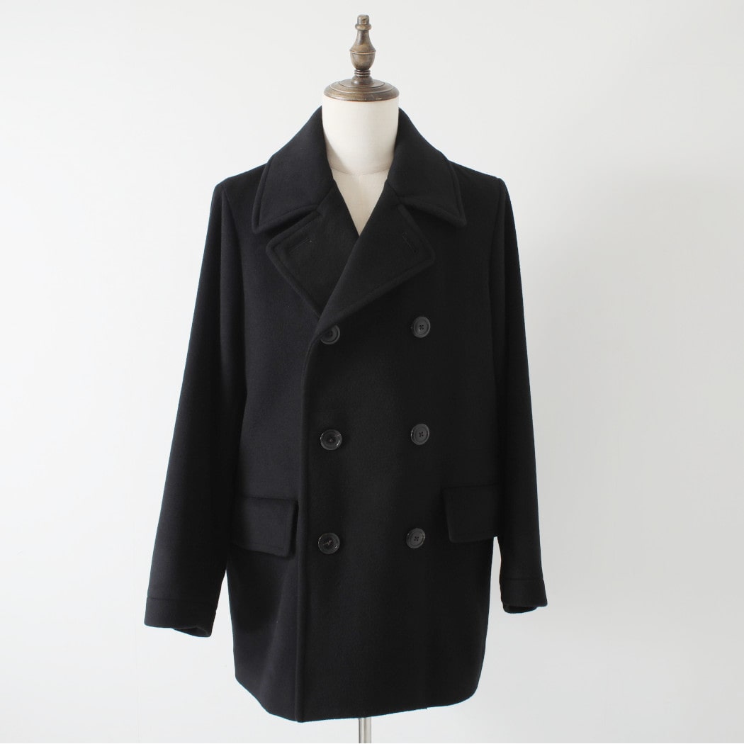 marka マーカ ウールシルクカシミヤビーバー ブリッジコート ブラック