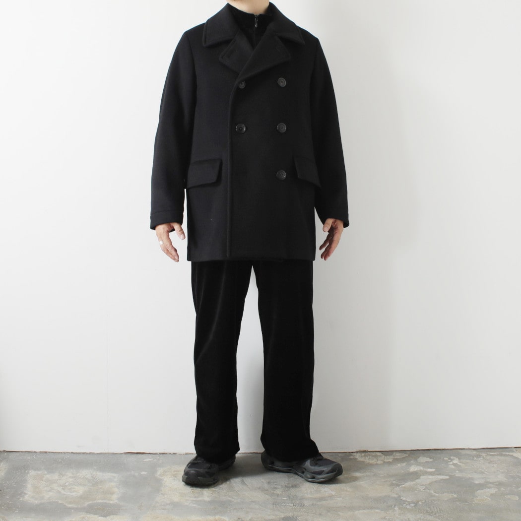 marka マーカ ウールシルクカシミヤビーバー ブリッジコート ブラック BRIDGE COAT BLACK