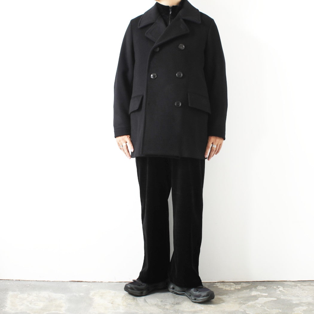 marka マーカ ウールシルクカシミヤビーバー ブリッジコート ブラック BRIDGE COAT BLACK