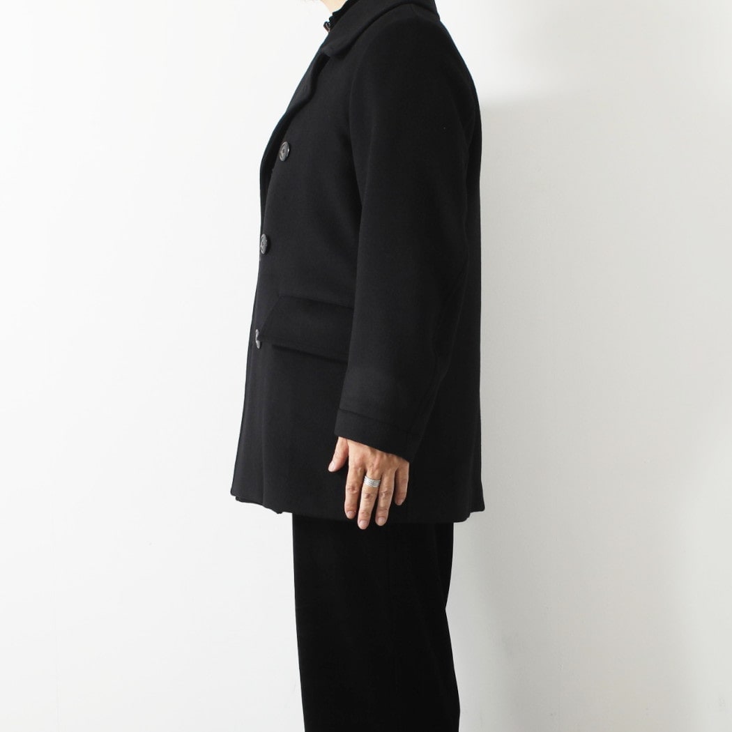 marka マーカ ウールシルクカシミヤビーバー ブリッジコート ブラック