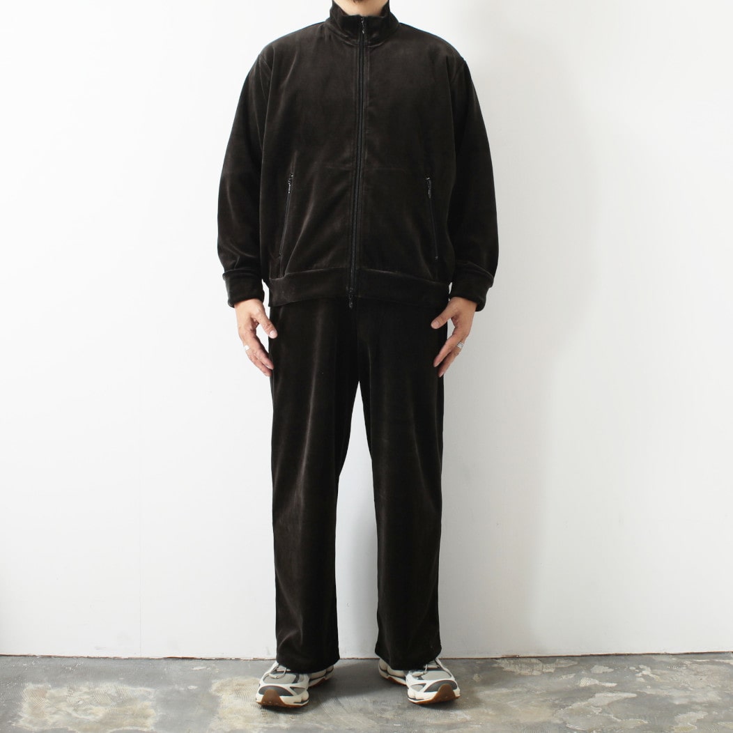 marka マーカ オーガニッコットンベロア フルジップトラックジャケット