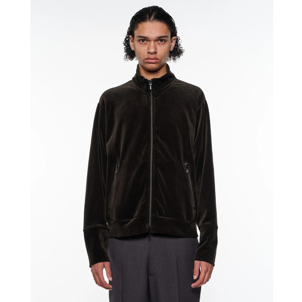 marka マーカ オーガニッコットンベロア フルジップトラックジャケット