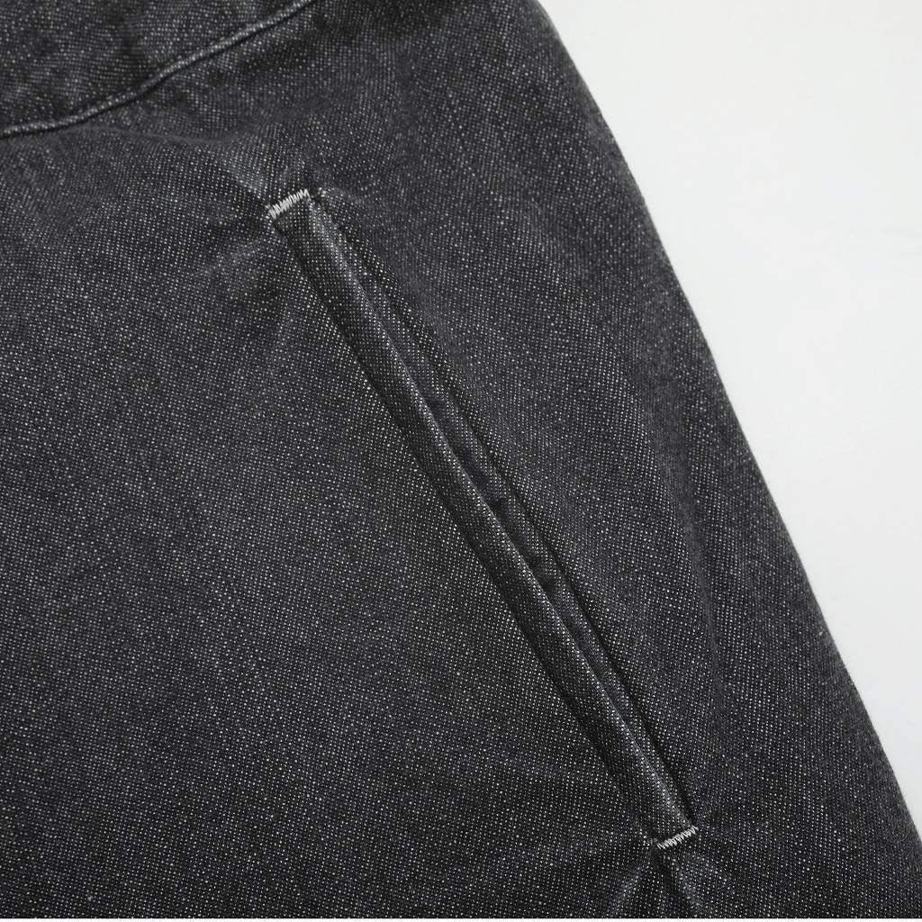 ATHA アタ ワイドイージーパンツ FADE DENIM GATHER WIDE EASY TROUSERS ブラック