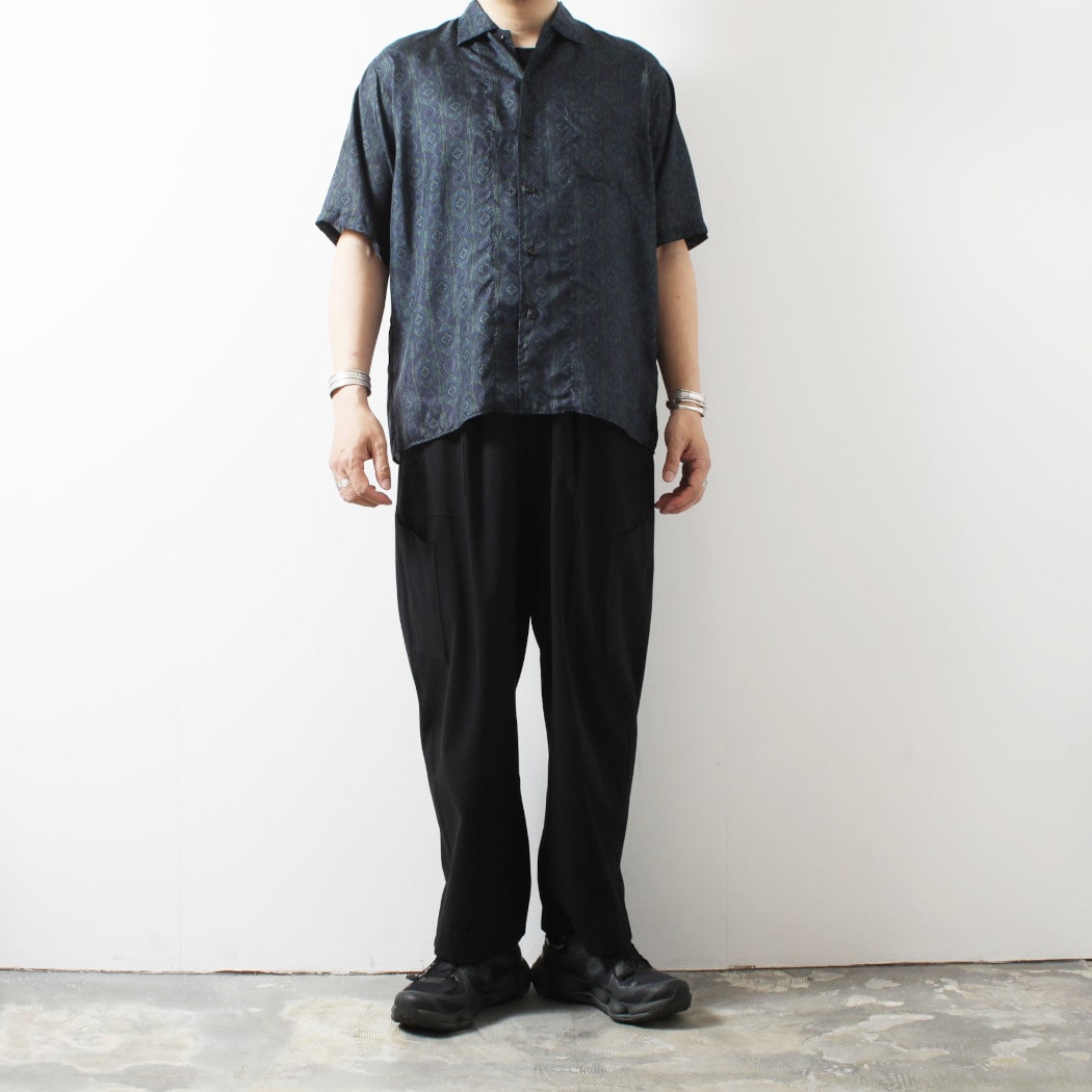 marka マーカ 8匁シルク羽二重 シルクオープンカラーシャツ HABUTAE