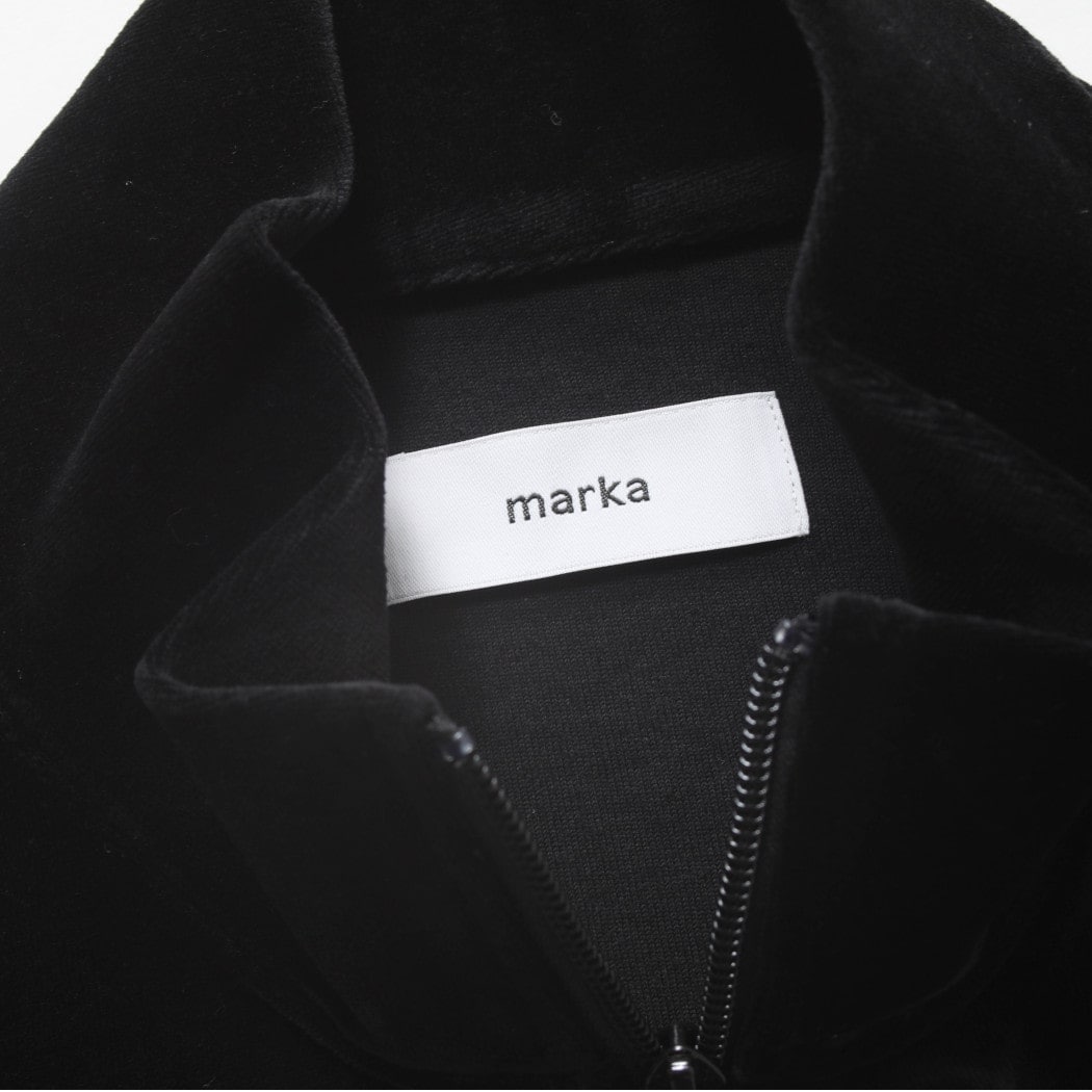 marka マーカ オーガニッコットンベロア フルジップトラックジャケット