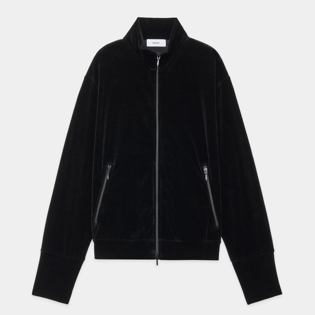 marka マーカ オーガニッコットンベロア フルジップトラックジャケット