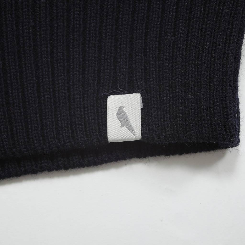 PEREGRINE ペレグリン カレッジニット クルーネック ネイビー イギリス製