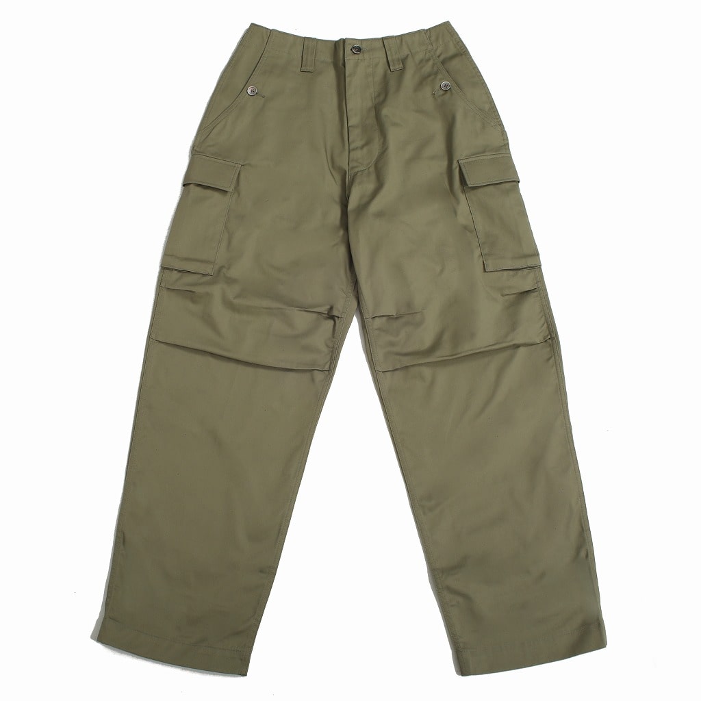 E.TAUTZ イートウツ ワイドカーゴパンツ カーキ CARGO TROUSERS
