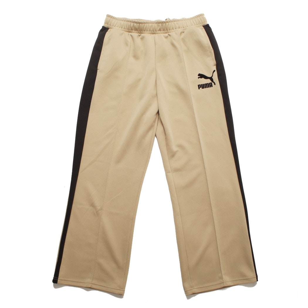 PUMA プーマ t7 ワイド トラックパンツ ジェンダーレス ベージュ