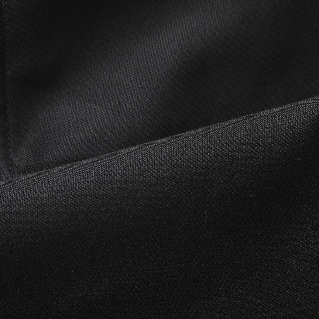 INTERIM インテリム ギザバック サテン ベイカーパンツ ブラック