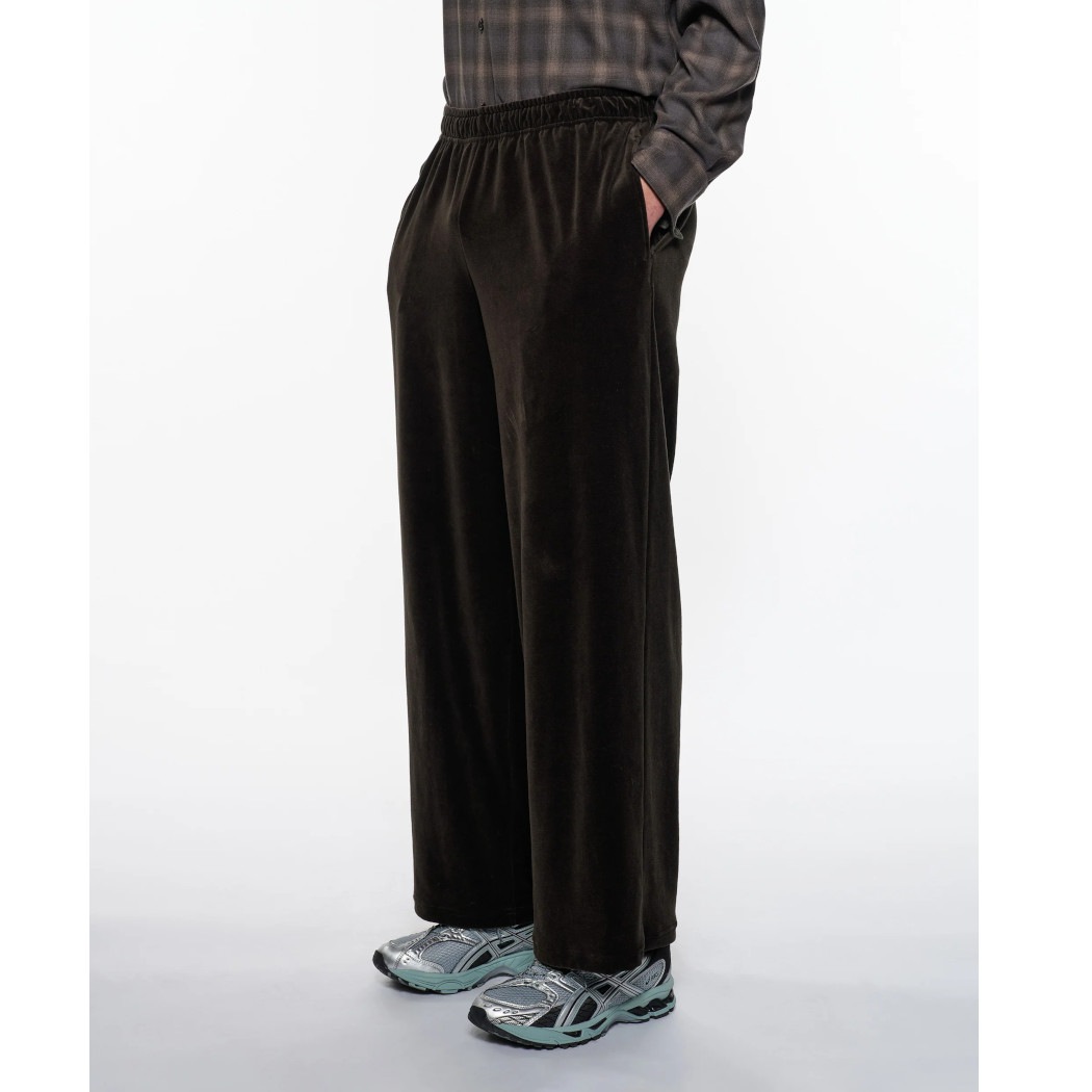 marka マーカ オーガニッコットンベロア トラックパンツ チャコール