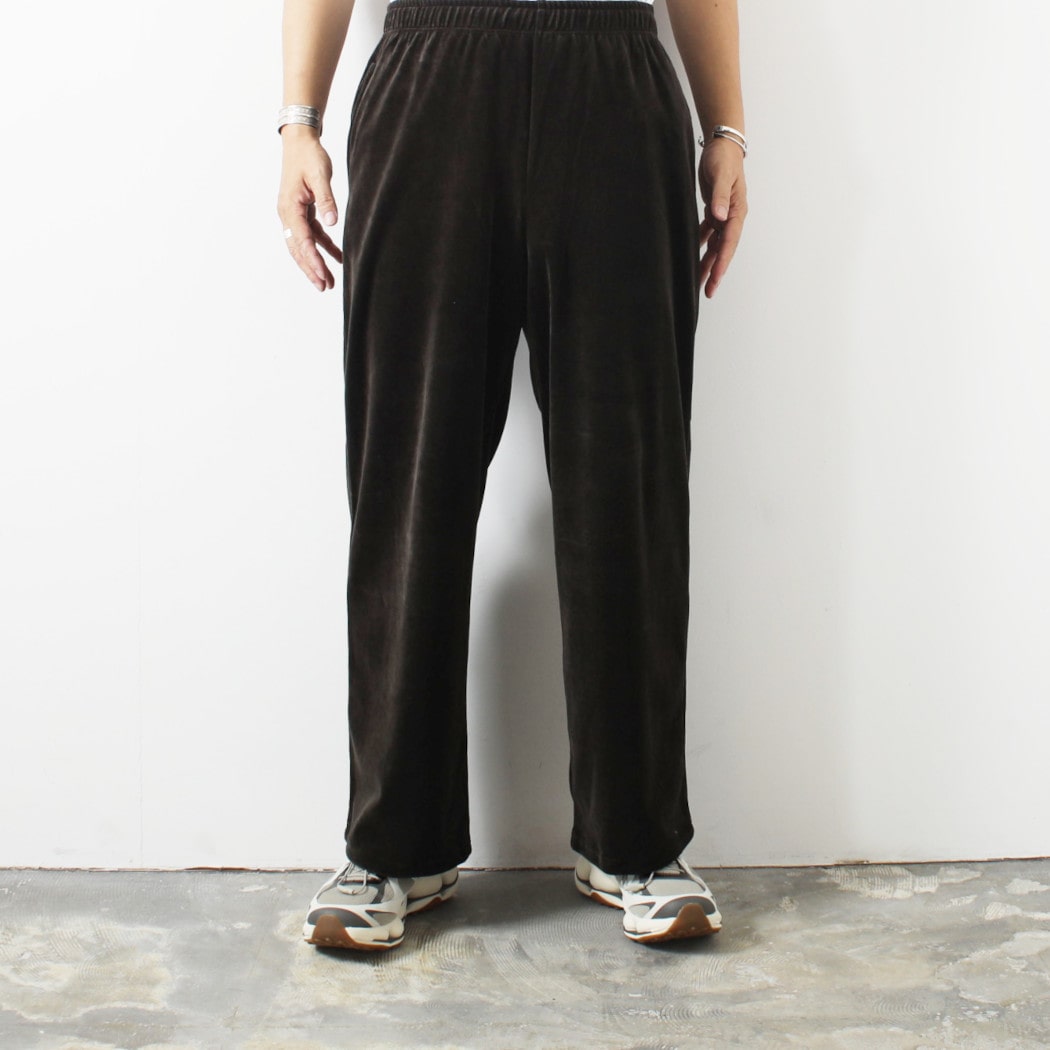 marka マーカ オーガニッコットンベロア トラックパンツ チャコール