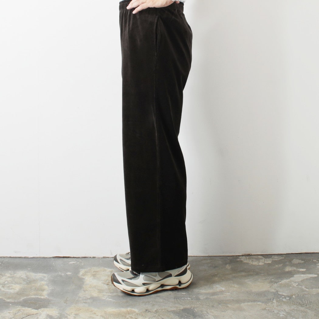 marka マーカ オーガニッコットンベロア トラックパンツ チャコール