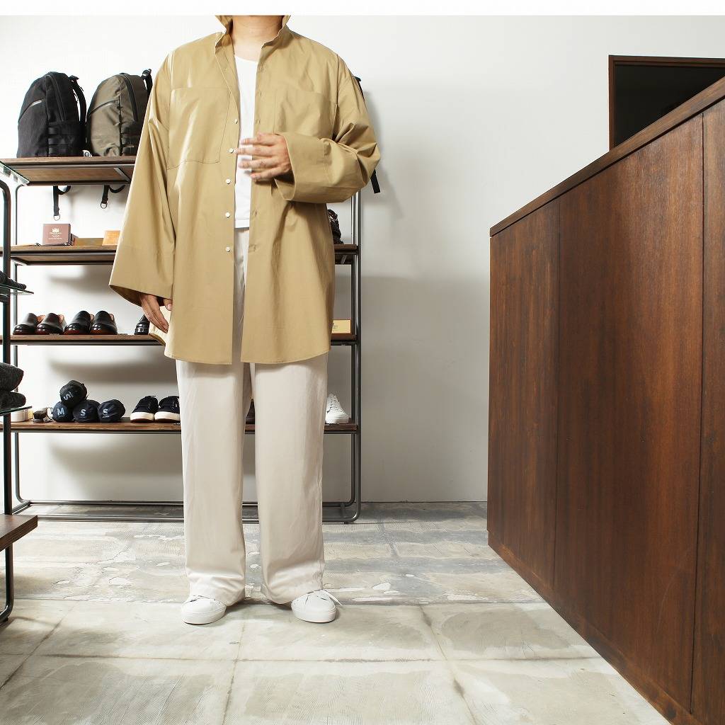 ATHA アタ ロングシャツ 120/2 SUVIN COTTON LONG SHIRTS MOCHA