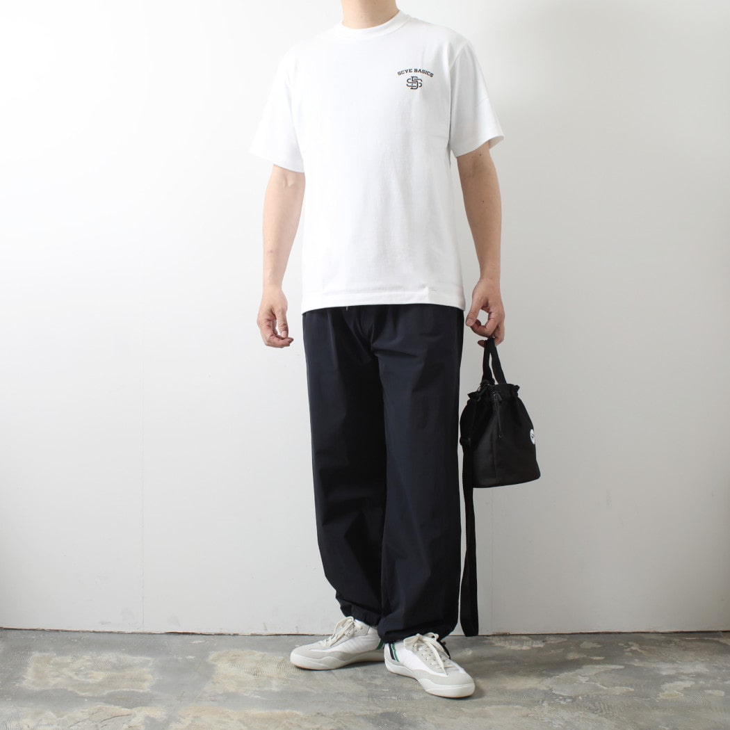Scye BASICS サイベーシックス Tシャツ コットン ジャージー モノグラム ロゴ Tシャツ オフシロ
